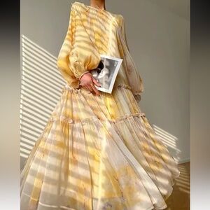 Long Elegant Chiffon Dress